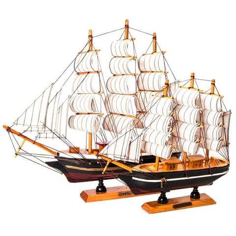 Парусник в миниатюре из дерева «Sailing ships» (Большой) - фото 2 - id-p43590429