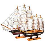 Парусник в миниатюре из дерева «Sailing ships» (Маленький), фото 2