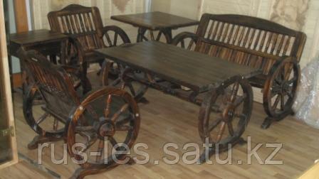 Мебель "Колесница" (стол и две лавочки)