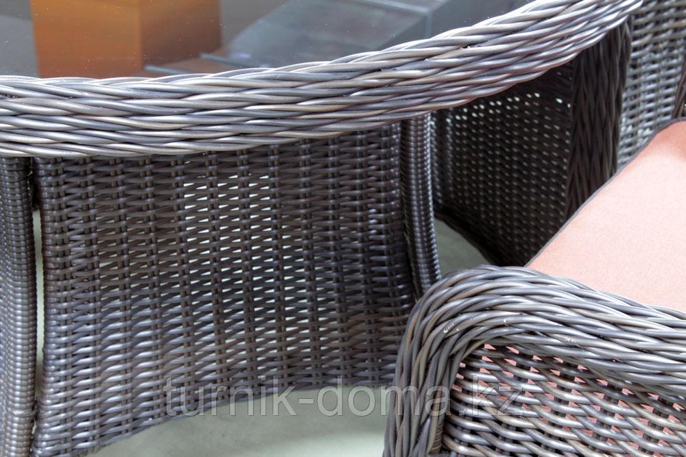 Обеденный комплект мебели из искусственного ротанга Оливия (стол + 4 кресла) - фото 3 - id-p43597394