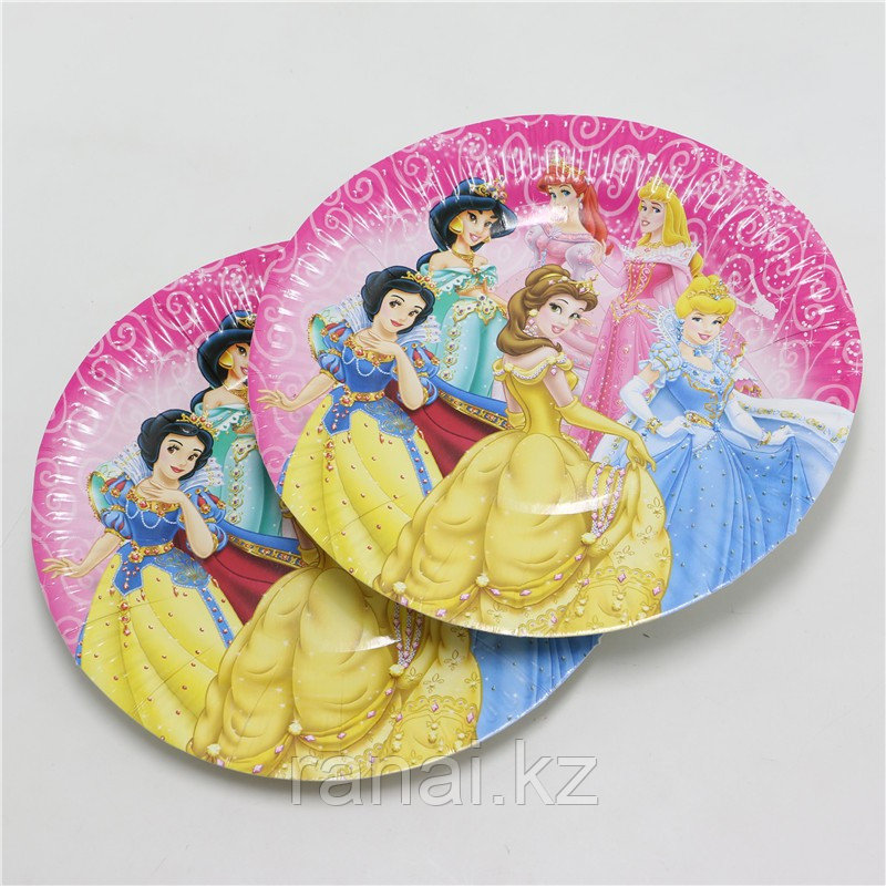 Бумажные тарелки Принцесса  "10 шт" 