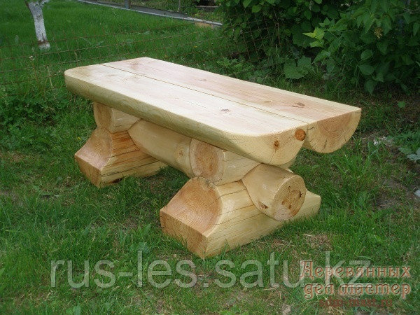 Деревянная скамья - фото 1 - id-p43599495