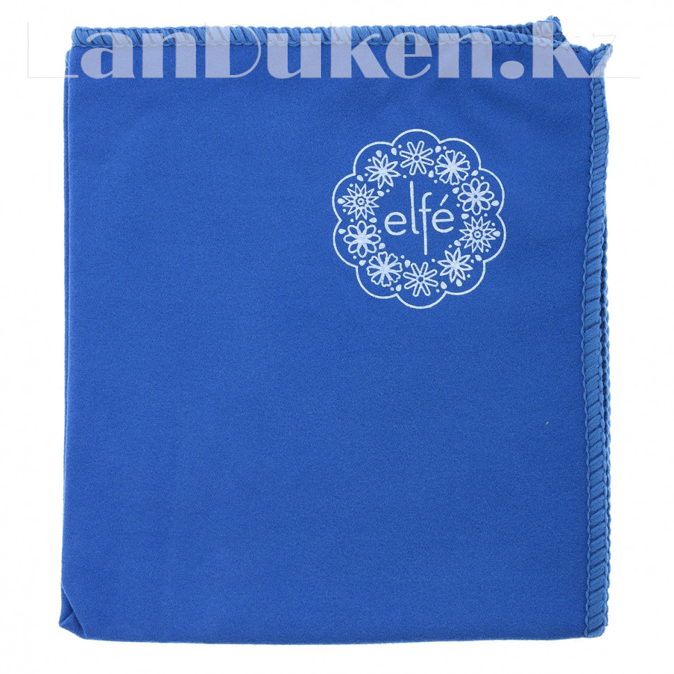 Салфетка для очистки стекол, оптики и зеркал, синяя из микрофибры 35х30 см ELFE 92312 (002)