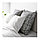 Чехол на подушку 65х65 ОКЕРКУЛЛА серый/белый ИКЕА, IKEA  , фото 3