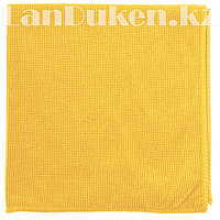 Салфетка для уборки бытовой техники и мебели жемчужная, желтая из микрофибры 40х40 см ELFE 92316 (002)
