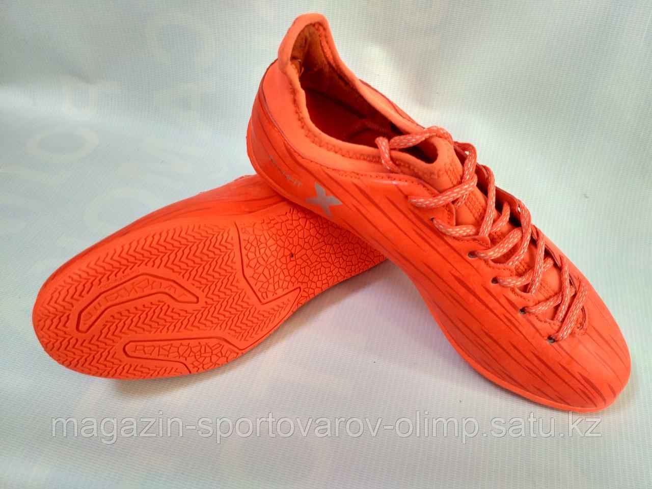 Обувь футбольная Adidas X 16.3, красные