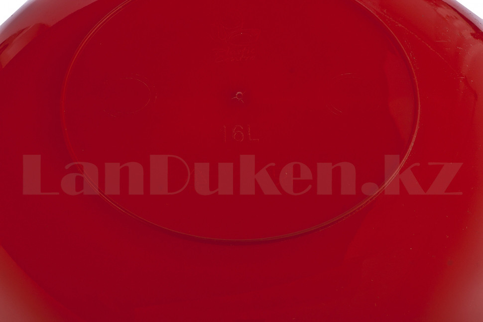 Таз круглый пластмассовый 16л красный ELFE 92986 (002) - фото 4 - id-p43624668