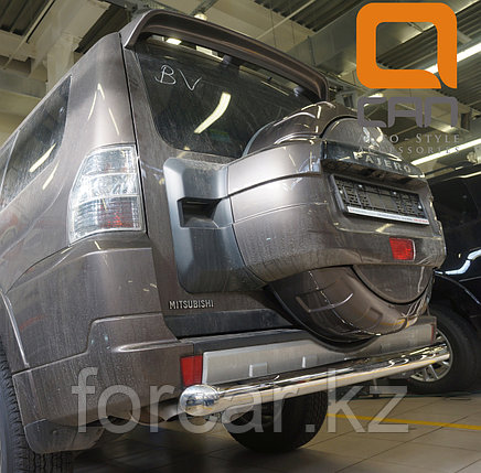 Защита заднего бампера Mitsubishi Pajero IV (2011-) (одинарная) d 76, фото 2