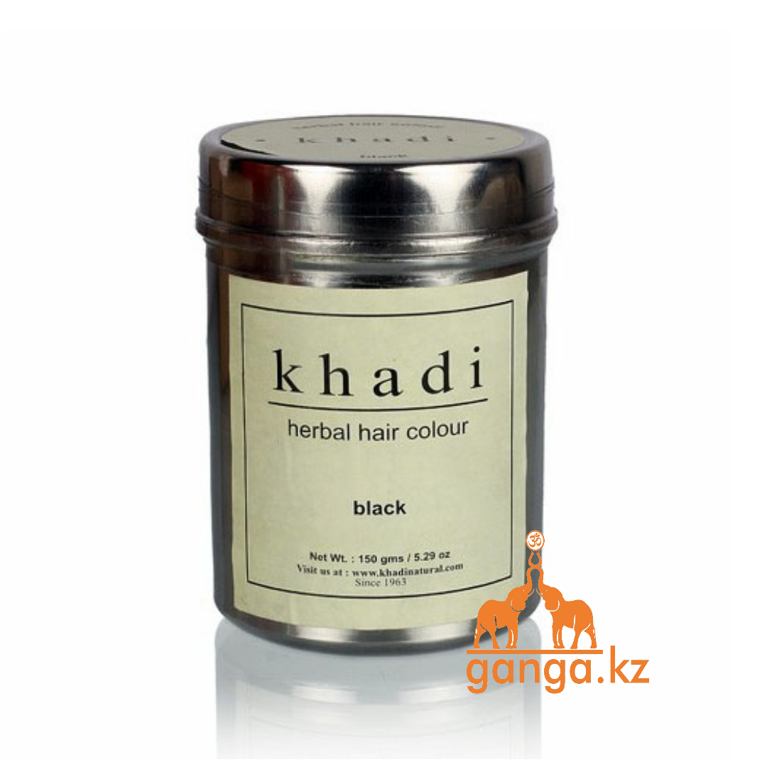Хна для волос Черная натуральная 100% (Herbal Hair Color Black KHADI), 150 гр.