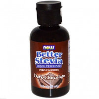 Стевия, жидкий подсластитель со вкусом горького шоколада, (60 мл)