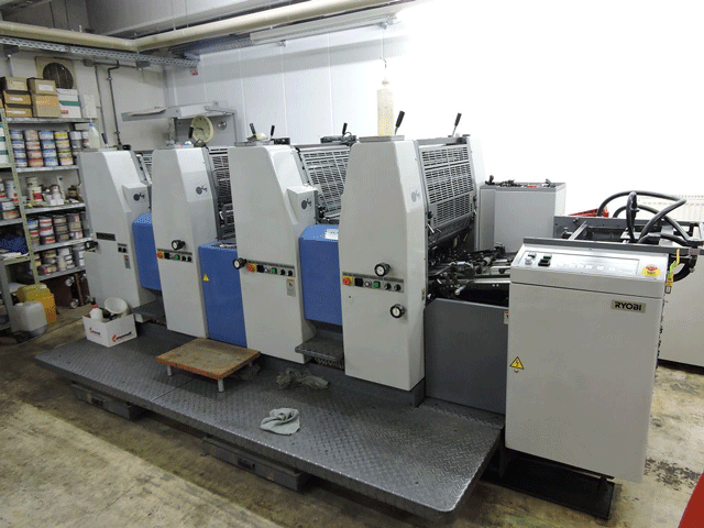 Ryobi 524HX б.у 1999г - 4-красочное бэушное печатное оборудование