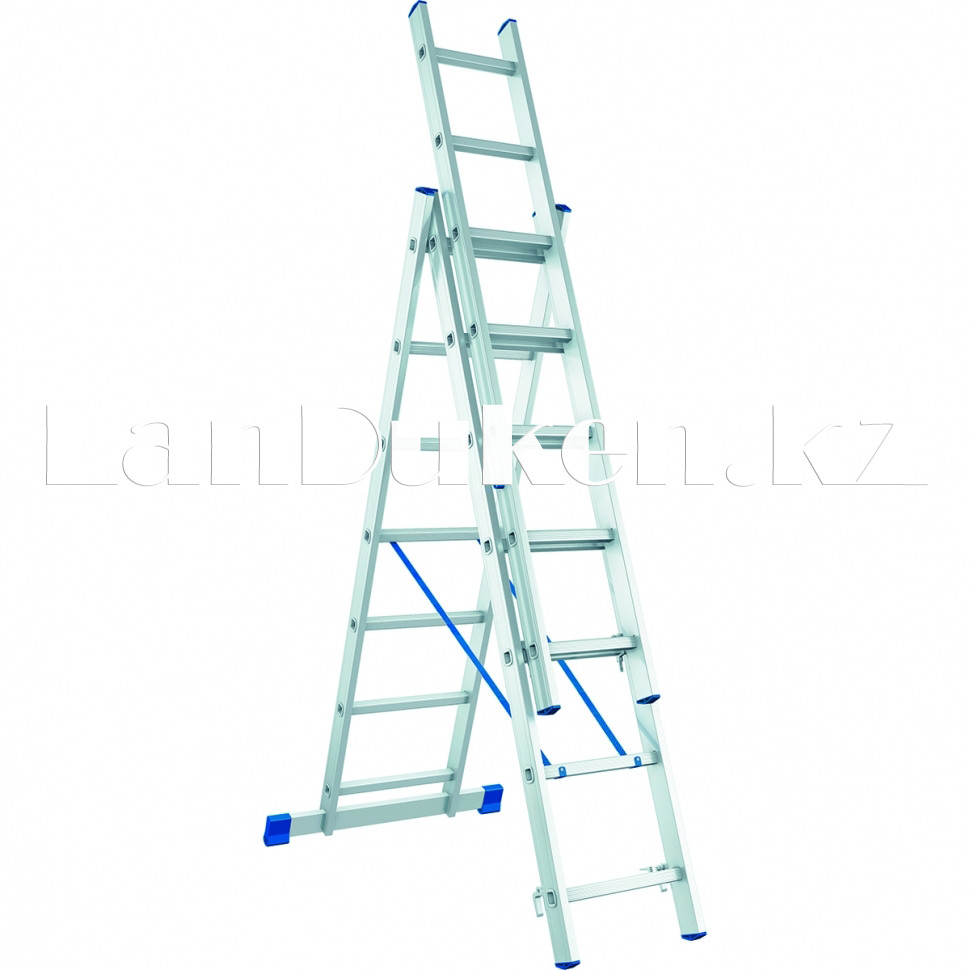 Лестница трехсекционная (3х7 ступеней) СИБРТЕХ 97817 (002)