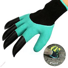 Садовые перчатки Garden Genie Gloves с когтями - Оплата Kaspi Pay, фото 3