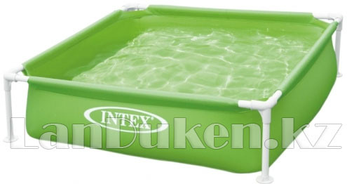 Каркасный детский бассейн "Mini Frame Pool Intex" (122* 122* 30 см) зеленый - фото 2 - id-p43709580