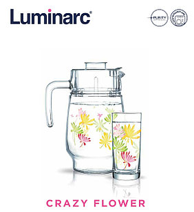 Набор для напитков Luminarc Crazy Flower (7пр) (N0802)