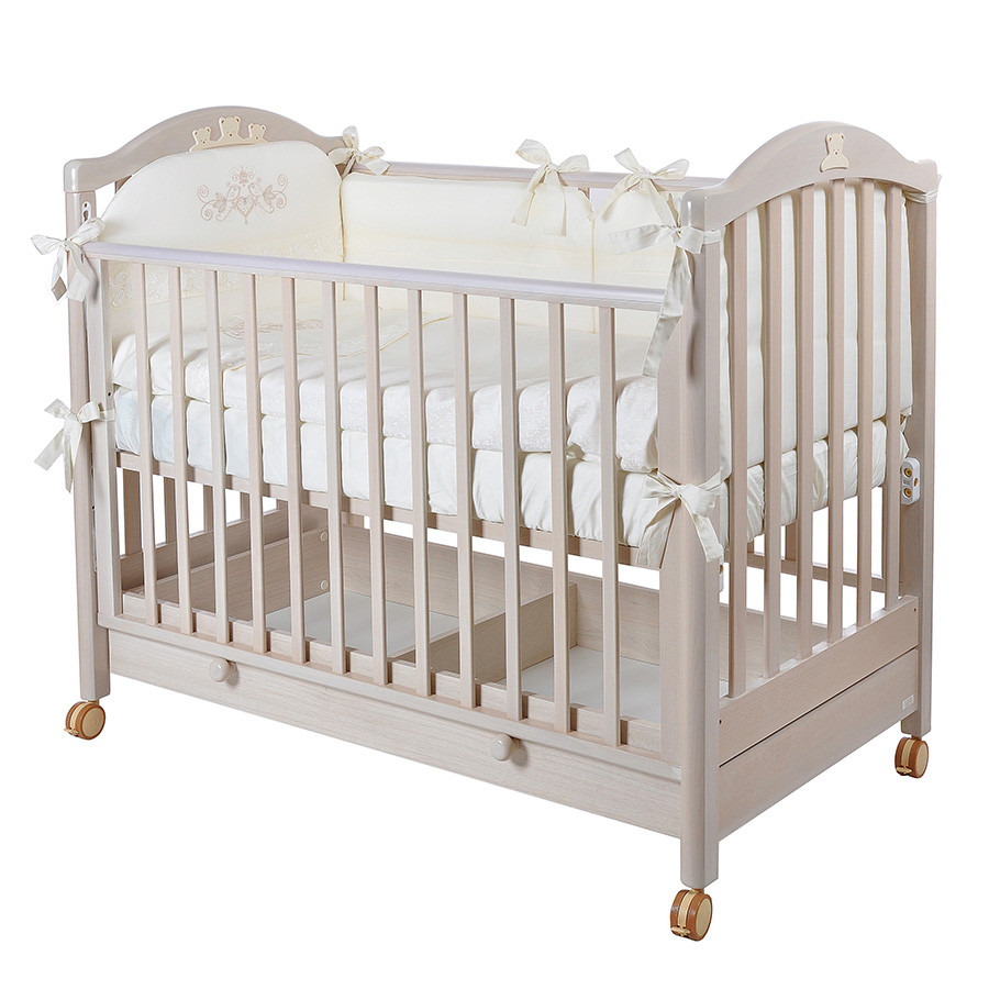 Детская кроватка MIBB Tender Sbiancato/выбеленный дуб 120x60