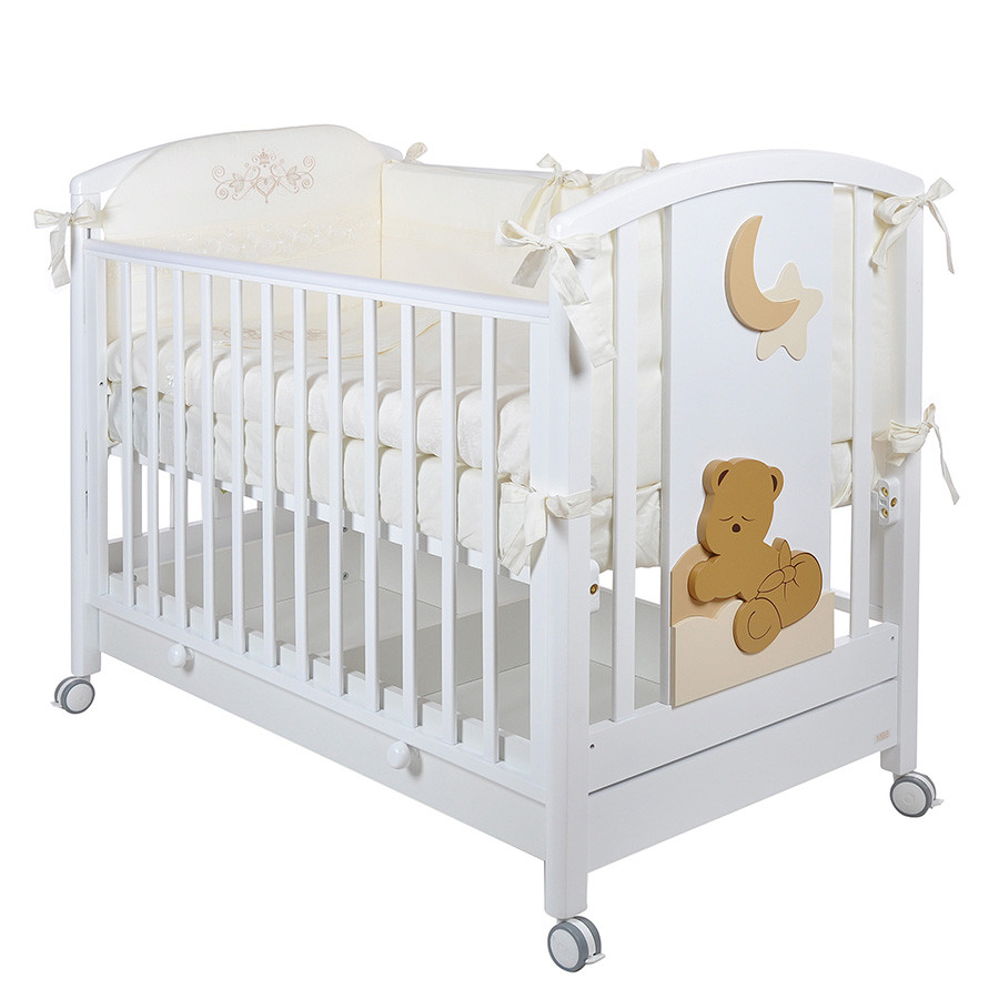 Кроватка MIBB Babi Bianco/белый 120x60