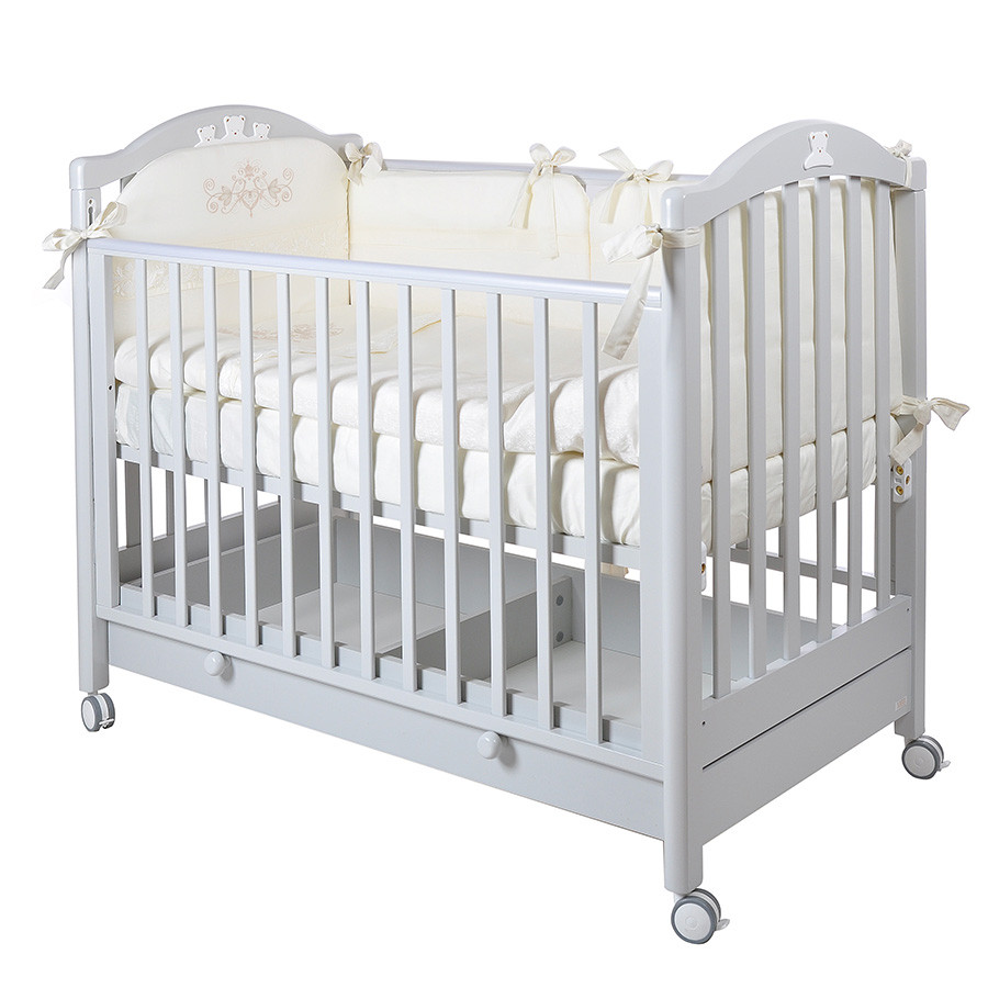 Детская кроватка MIBB Tender Notte Bianca/белая ночь 120x60
