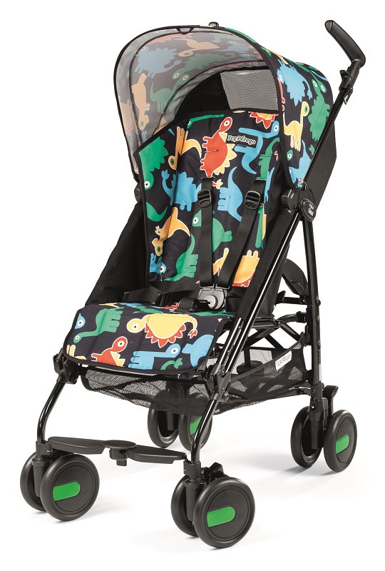 Коляска трость PEG PEREGO PLIKO MINI Lightweight stroller with hood DINO POP
