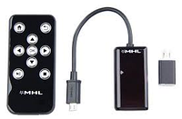 MHL HDMI адаптер для Samsung с пультом дистанционного управления (черный)