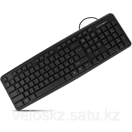 Клавиатура проводная Crown CMK-100, USB, 1.8м, KAZ/RUS/ENG, фото 2