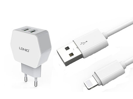 Зарядное устройство LDNIO Lightning USB DL-AC61, фото 2