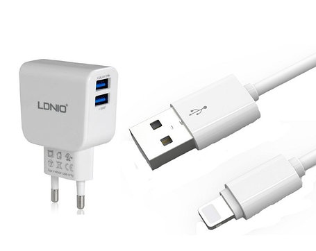 Зарядное устройство LDNIO Lightning USB DL-AC56, фото 2