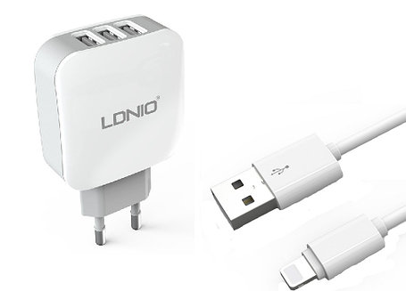 Зарядное устройство LDNIO Lightning USB DL-AC70, фото 2