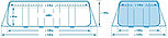 Каркасный бассейн Prism Frame 400х200х100 см, 6836 л, фильтр-насос 2006л/ч, лестница, 26788, фото 7