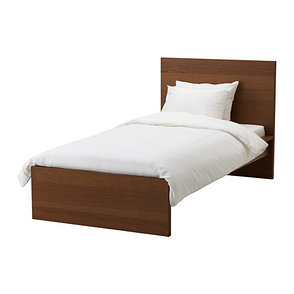 Кровать каркас МАЛЬМ коричневая морилка 90х200 ИКЕА, IKEA, фото 2