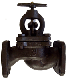 Клапан запорный чугунный фланцевый 15кч16п Ру25, фото 4