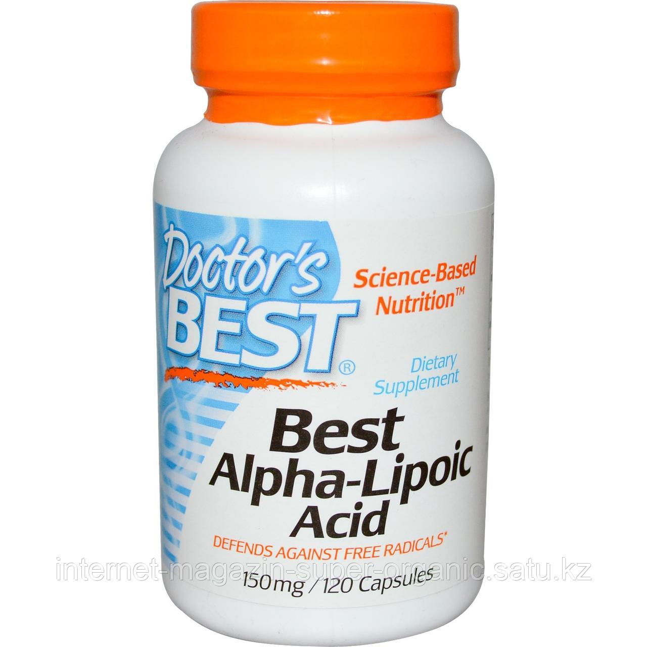 Альфа-липоевая кислота, 150 мг, 120 капсул, Doctor's Best