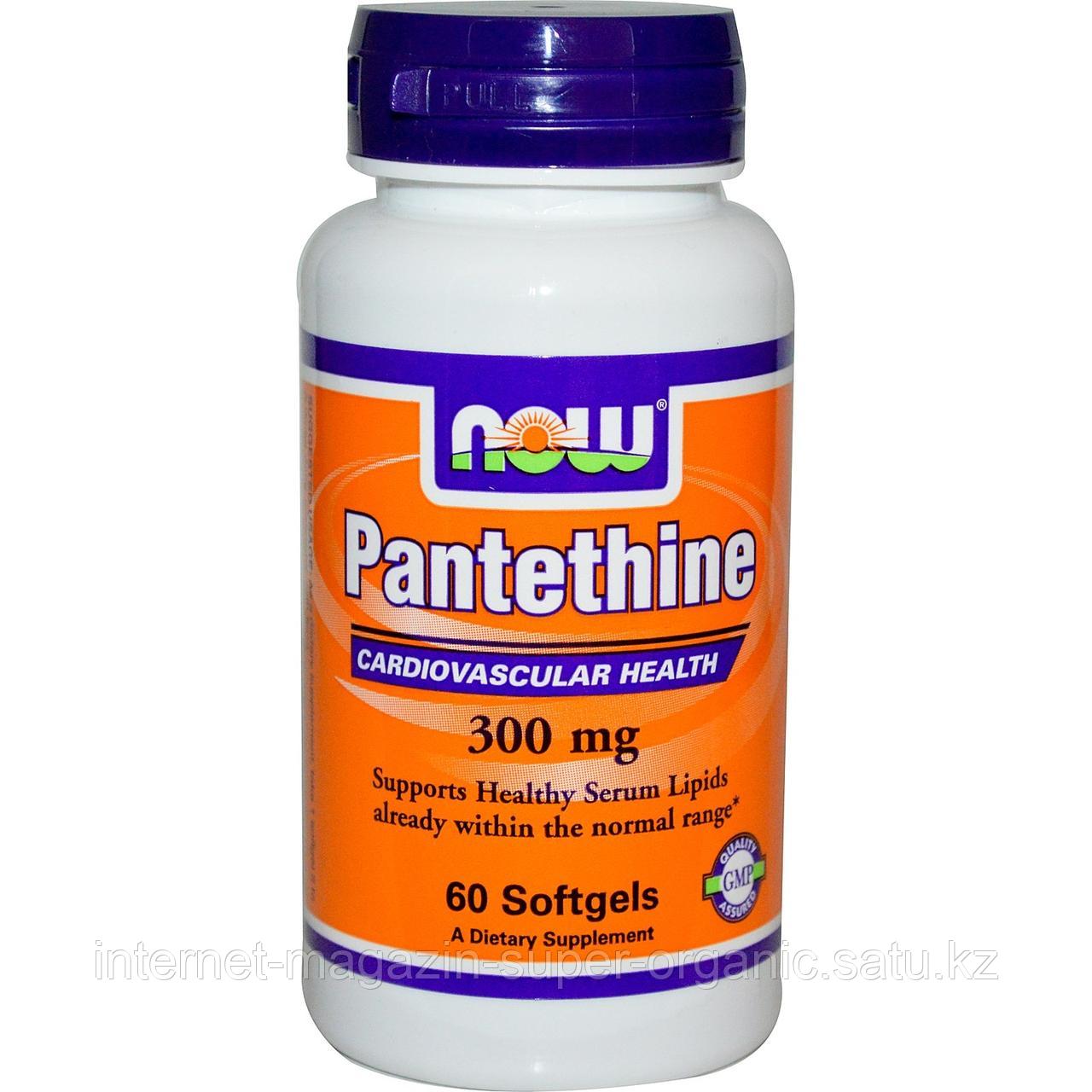 Пантетин, 300 мг, 60 капсул, (Pantethine), Now Foods