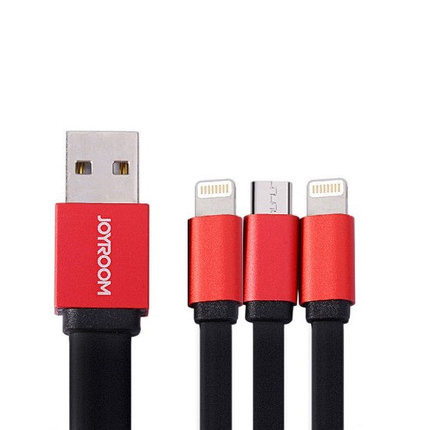  Кабель-Joyroom 3 in 1 USB iPhone 5 Black, фото 2