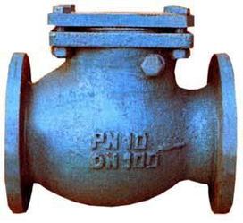 Клапаны обратные поворотные (вертикальные) фланцевые чугунные 19кч16п