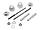 Набор для крепления раковин и писсуаров, диаметр предварительного сверления - 14 мм, цвет белый, ЗУБР, фото 2
