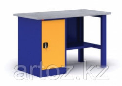 Металлический однотумбовый верстак ВП - 2  (длина 1200, 1390, 1600 мм)