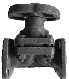 Клапан запорный мембранный футерованный  фланцевый15ч75п1м (75п) 15ч76п  , фото 3