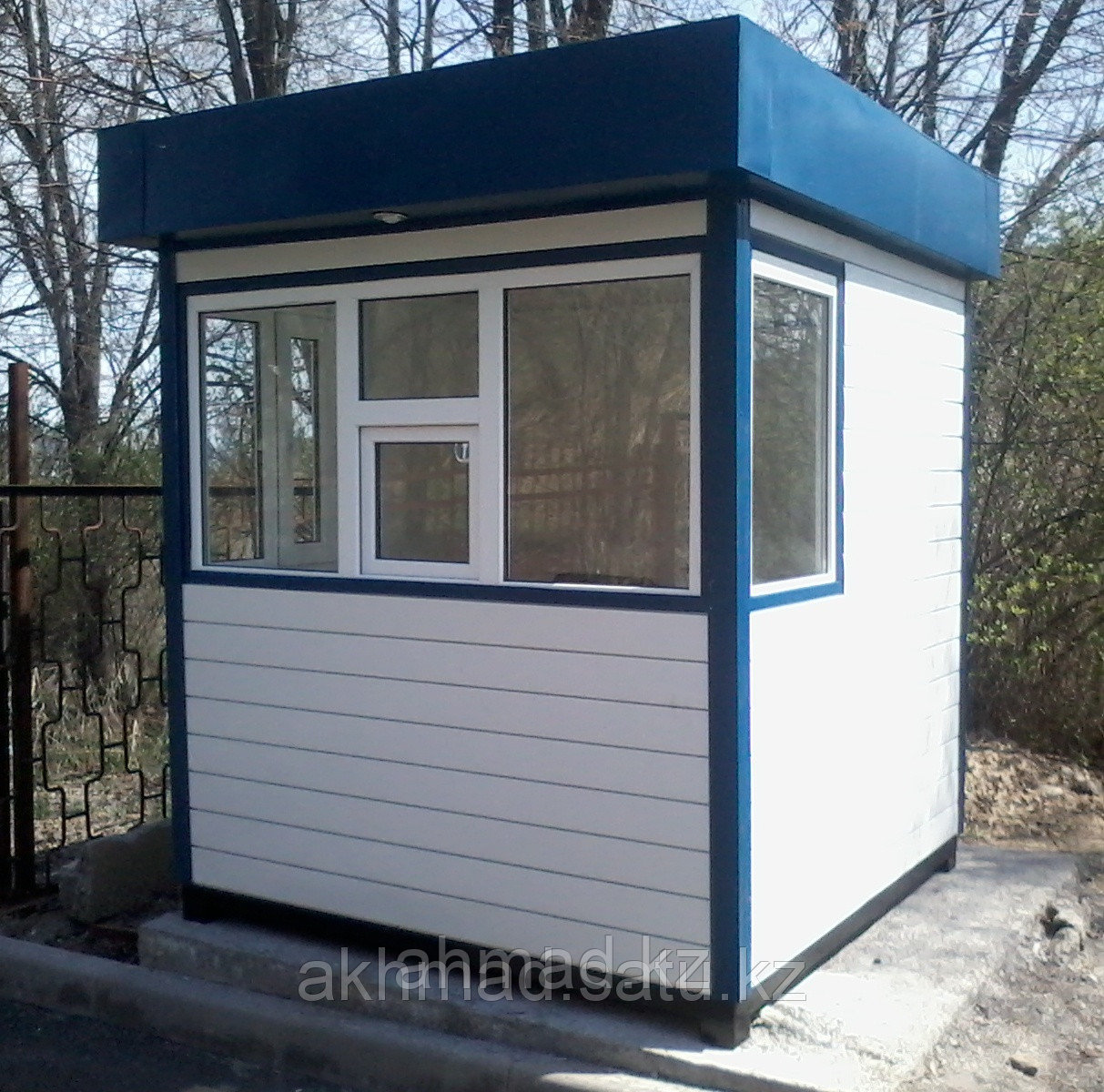 Посты охраны 2,0х2,0х2,4м. Алматы Сторожевые охранные будки КПП