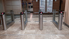 Установка системы контроля доступа в БЦ "Алатау Гранд" 12