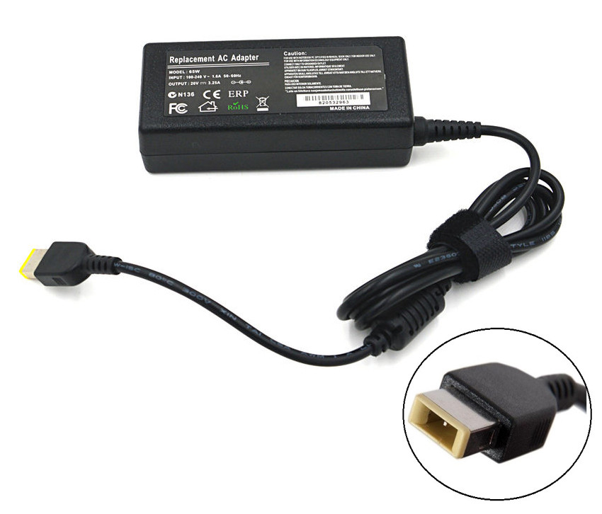 Блок питания для ноутбука Lenovo 20V 3.25A 65W Usb Pin - фото 1 - id-p43966401