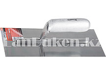 Гладилка из стали с деревянной ручкой и зеркальной полировкой 28х13 см MATRIX 86732 (002)