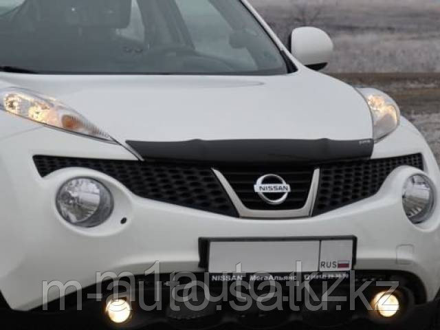 Мухобойка/дефлектор капота на Nissan Juke/Ниссан Жук 2011- - фото 1 - id-p2648831