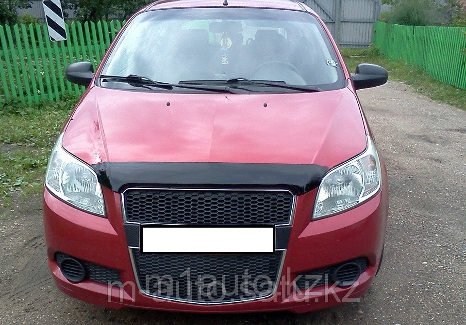 Мухобойка (дефлектор капота) на Chevrolet Spark/Шевроле Спарк 10- - фото 1 - id-p2649244