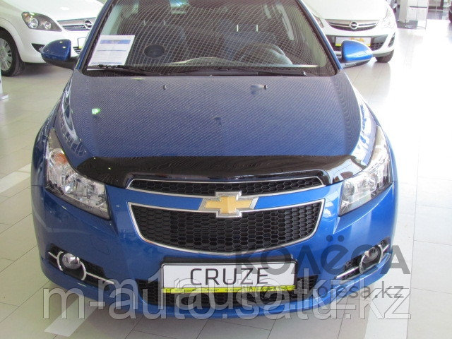 Мухобойка (дефлектор капота) на Chevrolet Cruze/Шевроле Круз - фото 1 - id-p2649283