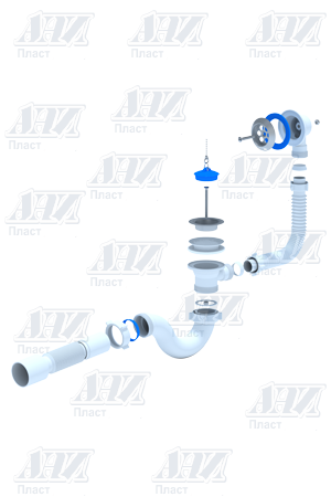 Сифон для ванны Е 155 - фото 2 - id-p43974623