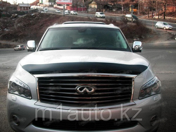 Мухобойка/дефлектор капота на Infiniti QX /Инфинити QX  2010-