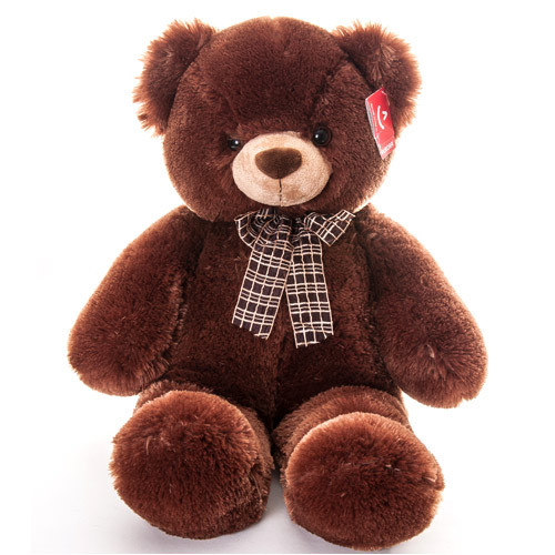 AURORA Игрушка мягкая Медведь коричневый с бантом 69см