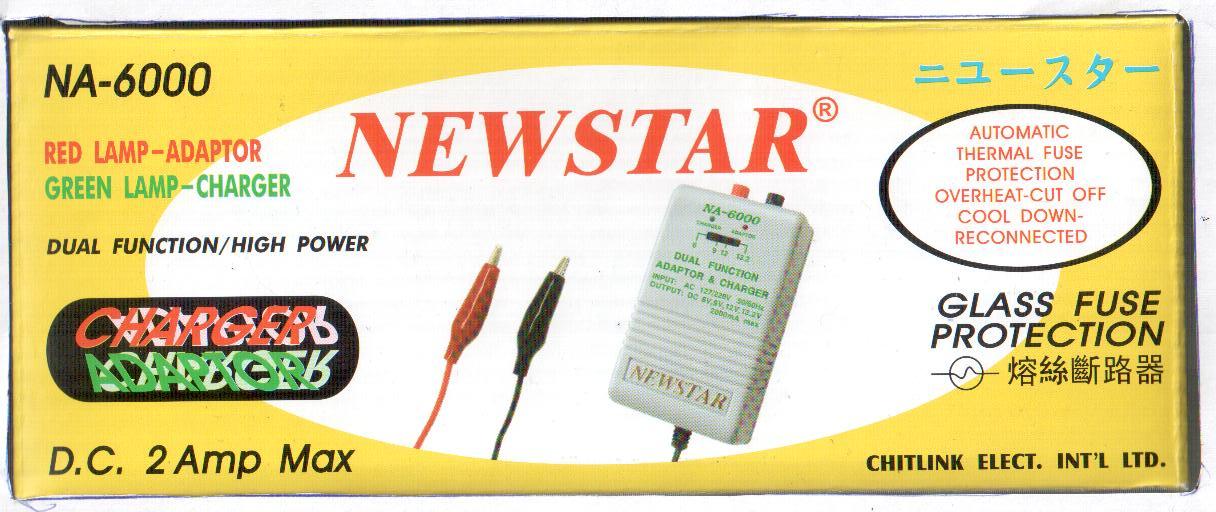Блок питания+зарядка Newstar NA-6000 2А 6/9/12/13,2v