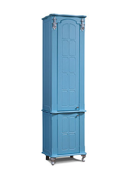 Шкаф "2Д Версаль" белый, голубой